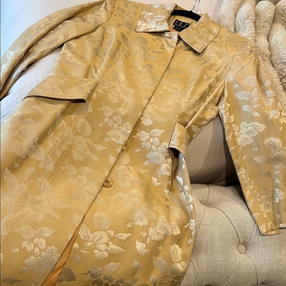 INC International Concepts Jackets & Blazers - INC International Concepts Gold Floral Jacket
